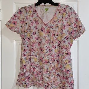 Healing hands scrub top